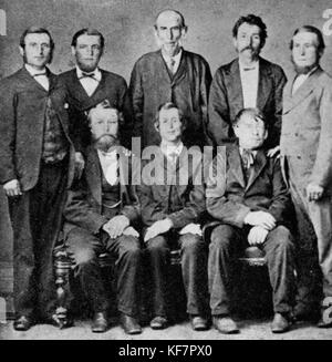 1 107568 Mitglieder der St. Paul's Lutheran Church Committee, Toowoomba, 1872 Stockfoto