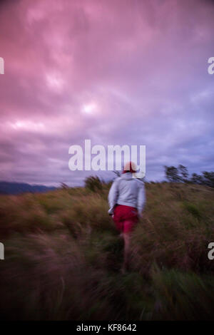 Indonesien, Flores, bajawa, Porträt des dwi widodo oben wolobobo Hill Stockfoto