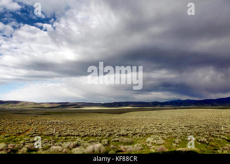 Usa, Wyoming, Lager, weite Prärielandschaft, Big Creek Ranch Stockfoto