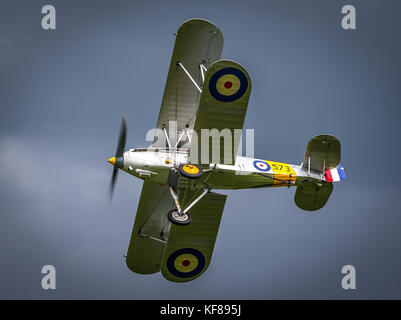 Historische und historische Flugzeuge in der Shuttleworth Collection - Navy Tag 2017 Stockfoto