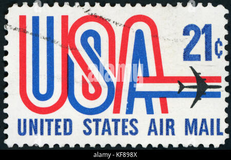 Briefmarke - US Air Mail Stockfoto