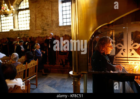 Thessaloniki, Griechenland. 26 Okt, 2017. Feier des Heiligen Dimitrios in Thessaloniki. Hl. Dimitrios (Agios Dimitrios in Griechisch) ist der Schutzpatron der Stadt Thessaloniki. Credit: achilleas chiras/Pacific Press/alamy leben Nachrichten Stockfoto