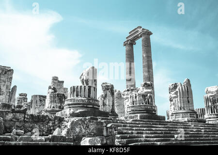 Die Ruinen der Tempel des Apollo Stockfoto