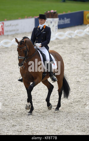 Edward Gal (NED) Reiten Group 4 Securicor Lingh - World Equestrian Games, Aachen - 23. August 2006, Dressur Grand Prix Stockfoto