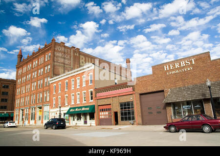 Iowa usa, einem Gebäude aus dem 19. Jahrhundert in Dubuque, IA. Stockfoto