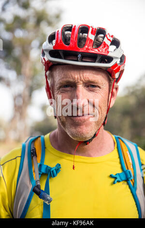 Usa, Hawaii, Big Island, Mountainbiken, Schlamm Lane von der Straße 19 nach unten auf die Straße 240, Journalist Daniel Duane Stockfoto