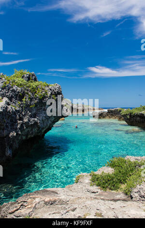 Limu Pools, Niue Stockfoto