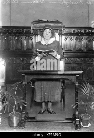 Erste Frau presbyterianischen Geistlichen in Australien, 1930er Jahre Stockfoto