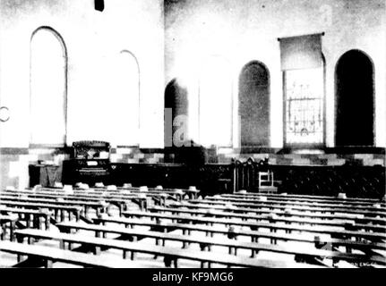 Fremantle Prison 1909 Innenraum der Anglikanischen Kirche in der alten Gefängnisgebäude Stockfoto