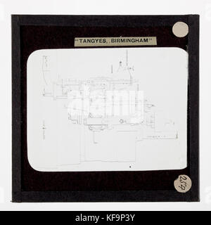 Laterne Folie Tangyes Ltd, Schaltplan, um 1910 Stockfoto