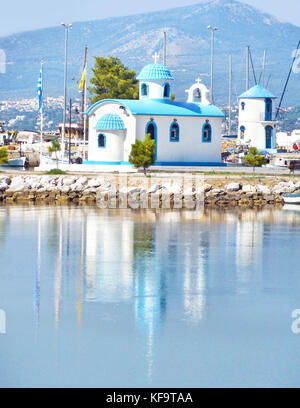 Heiligen Nikolaos Kapelle in Nea artaki Euböa Griechenland - der Beschützer der Seefahrer Stockfoto