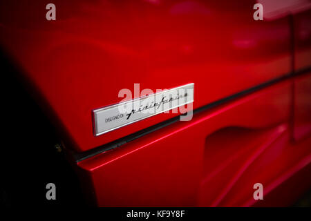 Der Ferrari F40 ist ein mid-Engine, Heckantrieb, 2-türigen Coupé Sportwagen [4] von 1987 bis 1992 gebaut, mit dem lm und gte Rennwagen Stockfoto