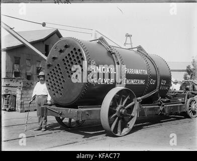 Mann mit Kessel für Parramatta Gao (5570738006) Stockfoto