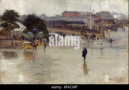 Arthur Streeton Redfern Bahnhof Stockfoto