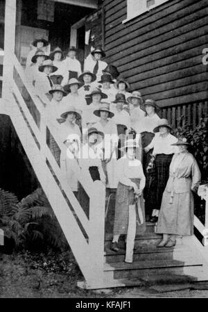 1 119264 Lady Assoziierte Mitglieder des Brisbane Golf Club an der Yeerongpilly links, 1922 Stockfoto