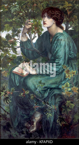 Der Tag Traum (1880). der Sitter ist Jane Morris. von Dante Gabriel Rossetti Stockfoto