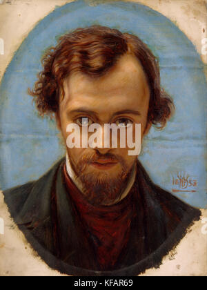 Dante Gabriel Rossetti, britische Dichter, Illustrator, Maler Stockfoto