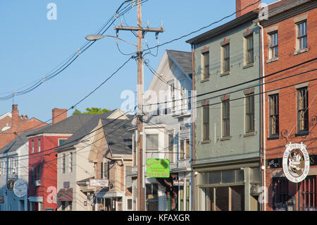 Architektonisches Detail in Portsmouth, New Hampshire Stockfoto