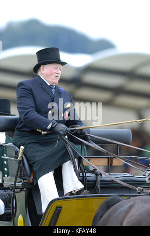 George Bowman (GBR), der World Equestrian Games, Aachen, 30. August 2006, Fahren Dressur Stockfoto
