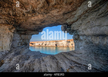 Sea Caves, Ayia Napa, Zypern Stockfoto