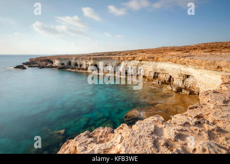 Sea Caves, Ayia Napa, Zypern Stockfoto