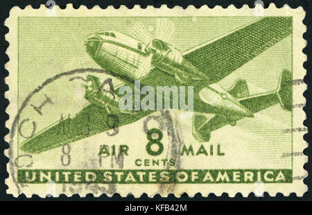 Briefmarke - US Air Mail Stockfoto