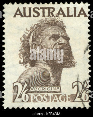 Briefmarke der australischen Aborigines Stockfoto