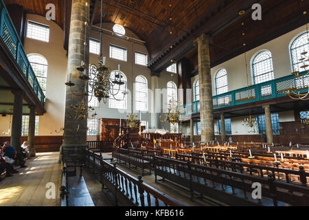 Amsterdam, Niederlande - 24 September 2017 : In der portugiesischen Synagoge von Amsterdam Stockfoto