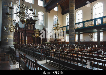 Amsterdam, Niederlande - 24 September 2017 : In der portugiesischen Synagoge von Amsterdam Stockfoto