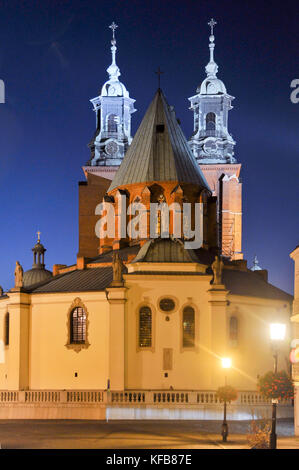 Gotische Bazylika Archikatedralna Wniebowziecia Najswietszej Marii panny ich sw Wojciecha ((die Kathedrale Basilika der Himmelfahrt der Jungfrau Maria Stockfoto