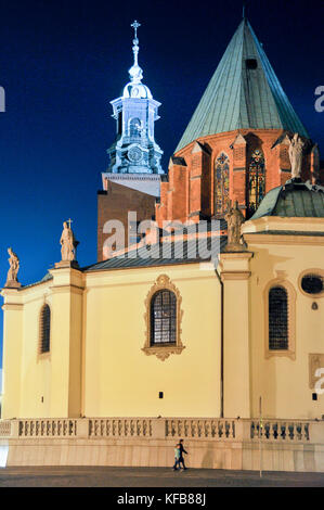 Gotische Bazylika Archikatedralna Wniebowziecia Najswietszej Marii panny ich sw Wojciecha ((die Kathedrale Basilika der Himmelfahrt der Jungfrau Maria Stockfoto