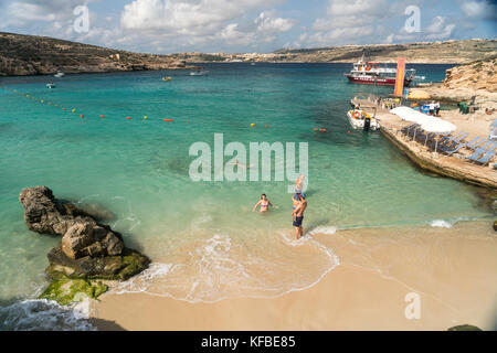 Die blaue Lagune, Insel Comino, Malta Stockfoto