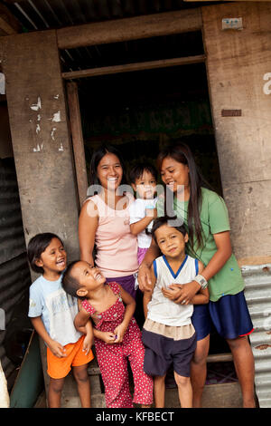 Philippinen, Palawan, Puerto Princesa, Freiheit Fischerdorf Stockfoto