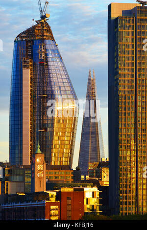 Uk, London, South Bank, oxo Tower, eines Blackfriars, der Shard, South Bank Tower Stockfoto