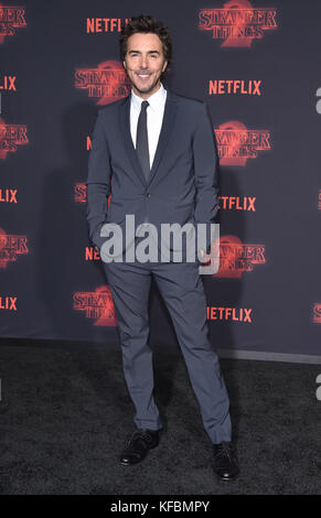 Westwood, Kalifornien, USA. Oktober 2017. Shawn Levy kommt zur Netflix „Stranger Things“ 2 Premiere im Village Theater. Quelle: Lisa O'Connor/ZUMA Wire/Alamy Live News Stockfoto