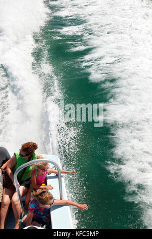 BELIZE, Caye Caulker, mit der Fähre von Belize City Caye Caulker Stockfoto