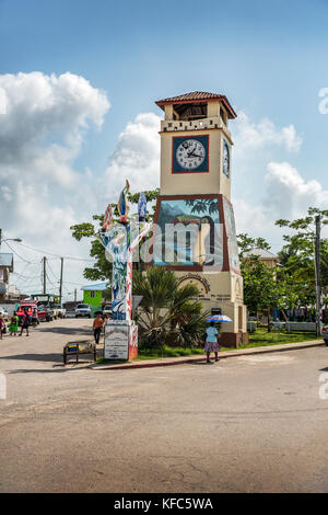 Belize, Punta Gorda, Toledo, Gäste Belcampo Belize Lodge übernachten und Jungle Farm auf dem lokalen Markt in Punta Gorda klicken Sie frisches Gemüse zu erhalten Stockfoto