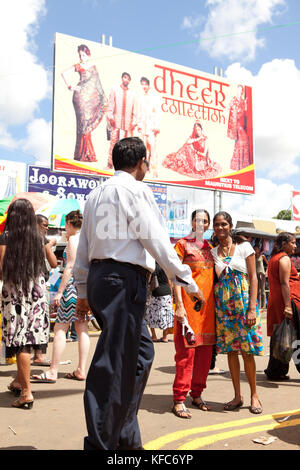 Mauritius, flacq, die größte Open-Air-Markt in Mauritius, flacq Markt Stockfoto