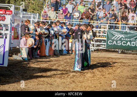 Usa, Oregon, Schwestern, Schwestern Rodeo, während der Eröffnungsfeier für die Schwestern Rodeo Stockfoto