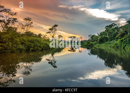 Belize, Punta Gorda, Toledo, einige der atemberaubenden Landschaft rund um Belcampo Belize Lodge und Jungle Farm Stockfoto