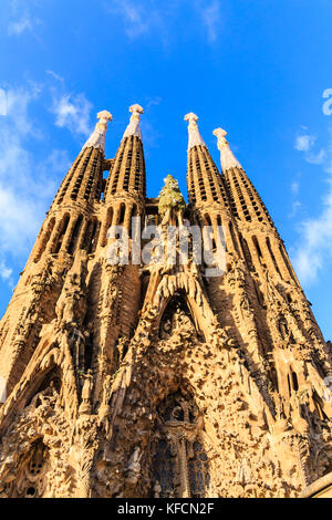 Vier Türme der Sagrada Familia Stockfoto