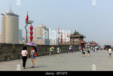 Stock Foto - xian Stadtmauer, China Stockfoto