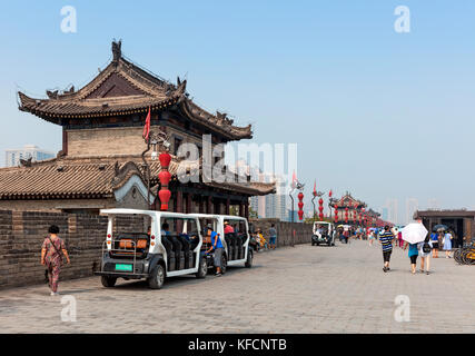 Stock Foto - xian Stadtmauer, China Stockfoto