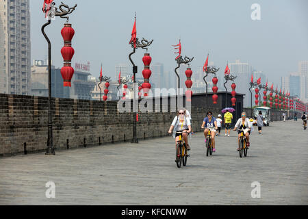 Stock Foto - xian Stadtmauer, China Stockfoto