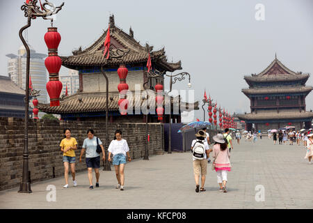 Stock Foto - xian Stadtmauer, China Stockfoto