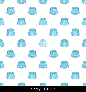 Vaping gerät Ersatzteil Muster, Cartoon Stil Stock Vektor