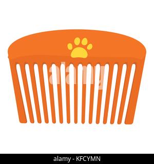 Pet-kamm Symbol, Cartoon Stil Stock Vektor