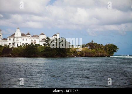 Jamaika Port Antonio. Das Trident Schloss in Port Antonio auf Jamaika's Nordostküste. Stockfoto