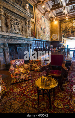 Casa Grande, Hearst Castle, Big Sur, Kalifornien, USA Stockfoto