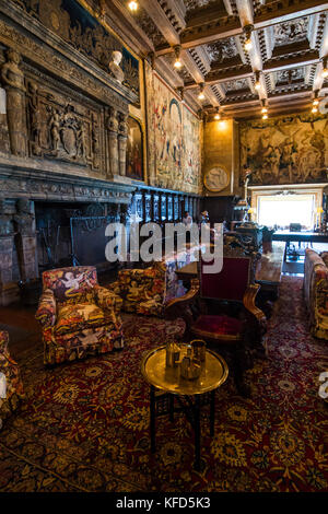 Casa Grande, Hearst Castle, Big Sur, Kalifornien, USA Stockfoto